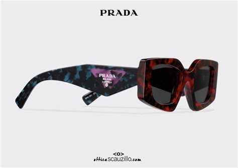 prada ladies chic red havana sunglasses spr 15p|Prada .